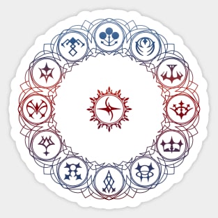 Emblem symbols (Red&Blue) Sticker